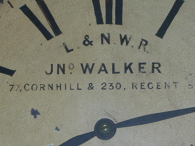 Click for larger version of Jno. WALKER RAILWAY CLOCK Image 2